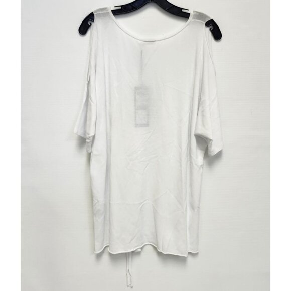 Riani Women's White Top W/Cut Out Sleeves & Knot Size 12 - Picture 3 of 13